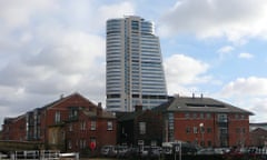 Killer tower … Birdgewater Place looms above the streets of Leeds as the tallest building in Yorkshire.