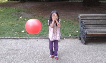Jim Levin's photograph of his daughter with a ball