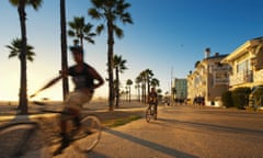 cyclists in LA