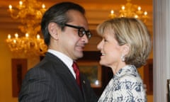 Marty Natalegawa and Julie Bishop