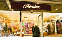 Thorntons chocolate shop 