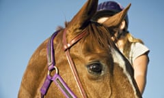 Teenaged girl with horse