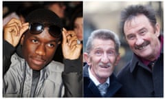 Tinchy Stryder and the Chuckle Brothers - composite created by the Guardian 