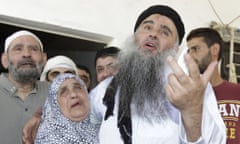 Radical Muslim cleric Abu Qatada hugs his mother after his release from a prison near Amman in Jordan.