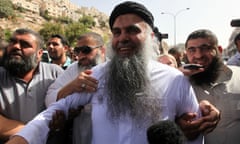 Abu Qatada after being cleared of terror charges In Jordan