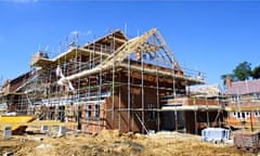 Construction on a building site in Hatfield.