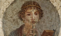 Sappho fresco painting Pompeii