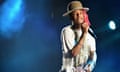 Pharrell Williams on stgae in Philadelphia, Pennsylvania.