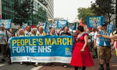 NHS protest against privatisation