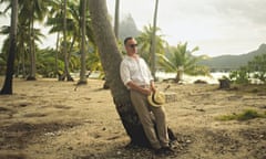 Andrew O'Hagan photographed at Le Meridien Resort, Bora Bora. 