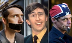 Sam Wills as The Boy With Tape on His Face, Steve Coogan as Alan Partridge and Rich Hall as Otis Lee Crenshaw