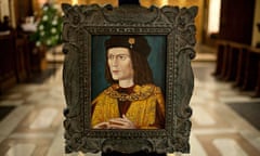 Approaching the final act? A portrait of Richard III inside Leicester Cathedral.