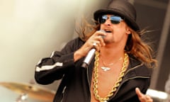 Rapper and singer Kid Rock, performing in Germany in 2008