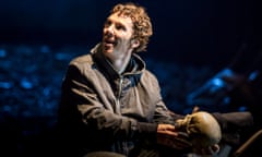 Benedict Cumberbatch as Hamlet at the Barbican.