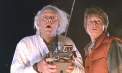 Michael J Fox and Christopher Lloyd in Back To The Future