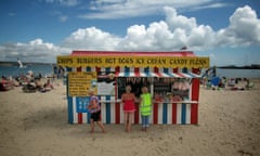 food stall on beach