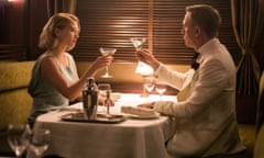 Cheers: Léa Seydoux and Daniel Craig in Spectre.