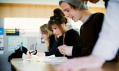 young people in a classroom