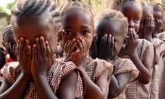 Schoolgirls in Sierra Leone.