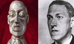 'Avowed racist' … the former World Fantasy award statuette, AKA the Howard, which represented HP Lovecraft (right)