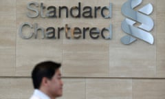 Standard Chartered hit by sell note.