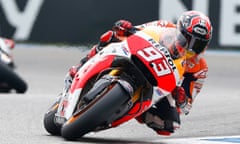 Marc Marquez in action for Honda