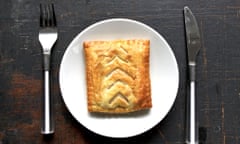 A delicious Greggs cheese and onion pasty