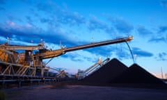 Coal loading at the Mount Thorley Warkworth mine in the Hunter.