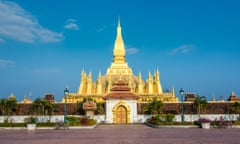 Pha That Luang (the 'Great Stupa') in the centre of Vientiane, capital of Laos.