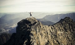 Man on mountain