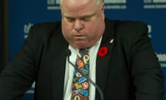 Rob Ford speaks in November 2013 after admitting to smoking crack.