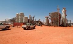 Gas field, jointly operated by BP, Sonatrach and Statoil, at In Amenas, close to the Algerian border with Libya.