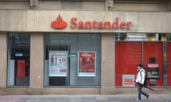 A Santander branch in Salford, Greater Manchester