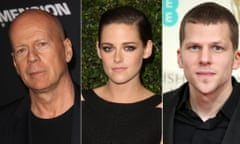 Bruce Willis, Kristen Stewart and Jesse Eisenberg