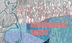 Demographic shifts illustration by Jessica Leach