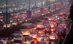 Traffic jam in China