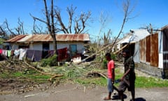 Damage on Tanna island, Vanuatu