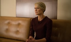 House of Cards: Robin Wright as Claire Underwood. When you've gotta go, you've gotta go.