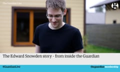 Guardian Live: The Edward Snowden story.