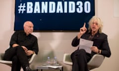 Bob Geldof and Midge Ure at the launch of Band Aid 30