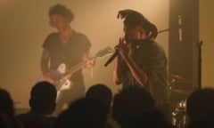 Have a rest ... you've earned it: the Weeknd performs during the SXSW Music Festival.