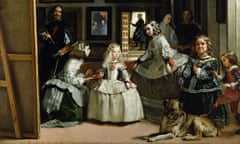 velazquez Las Meninas shows artist painting portrait of king philip IV's family