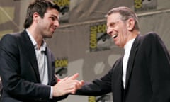 Zachary Quinto and Leonard Nimoy meet at Comic-Con 2007
