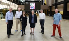 Alex Graham (second left) at the relaunch of The Space at the Tate Modern in June 2014