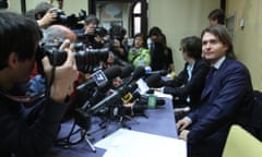 Raffaele Sollecito, right, and his lawyer Giulia Bongiorno