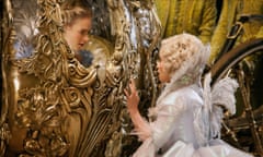 One 'ell of a result ... Lily James and Helena Bonham Carter in Cinderella.