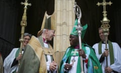 The Archbishop of Canterbury, Justin Welby, and Archbishop of York, John Sentamu, outside York Minster.