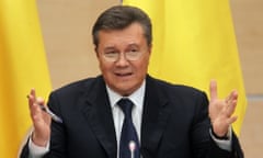 Ousted Ukrainian president, Viktor Yanukovych