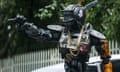 Sharlto Copley plays the motion-captured robot cop in Chappie