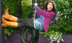 Portrait of Caitlin Moran at her home in Crouch End.